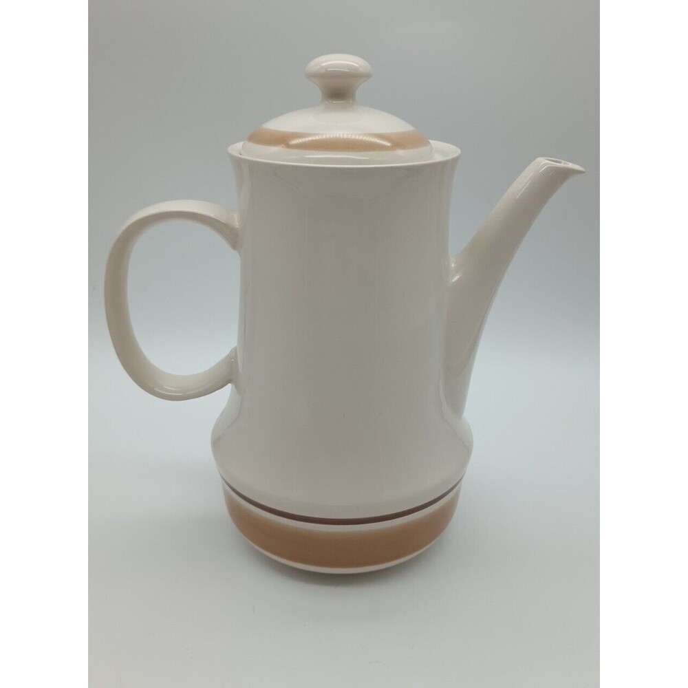 Water Colors Hand Decorated Stoneware Hearthside Coffee/Tea Pot